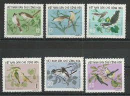 VIET NAM DU NORD - YVERT N°794/799 NEUFS - OISEAUX - SERIE COMPLETE - Viêt-Nam