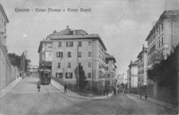 04843 "GENOVA - CORSO FIRENZE E CORSO DOGALI" ANIMATA, TRAMWAY. CART. POST. ORIG. NON SPEDITA. - Genova (Genoa)