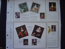 4 FDC - CEF Monaco : Princes De Sang, Famille Grimaldi - Lettres & Documents