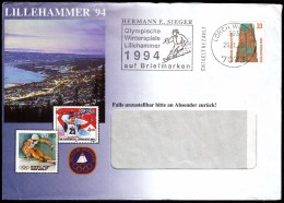 Germany Lorch, Würt 1993 / Olympic Games Lillehammer / Alpine Skiing Stamps - Invierno 1994: Lillehammer