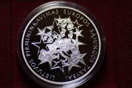 Lithuania 50 Litu 2013 Lithuania’s Presidency Of The Council Of The European Union Ag Proof + COA - Lithuania