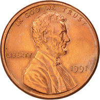 Monnaie, États-Unis, Lincoln Cent, Cent, 1991, U.S. Mint, Philadelphie, SPL - 1959-…: Lincoln, Memorial Reverse