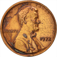 États-Unis, Lincoln Cent, 1972, Philadelphia, TTB, KM:201 - 1959-…: Lincoln, Memorial Reverse