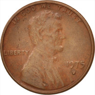 États-Unis, Lincoln Cent, 1975, Denver, TTB, KM:201 - 1959-…: Lincoln, Memorial Reverse