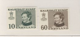 GROENLAND 1973 COURANTS  Yvert N°72/73 NEUF MNH** - Unused Stamps