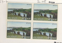 ISLANDE 1966  YVERT N°356 BLOC DE 4  NEUF MNH** - Nuovi