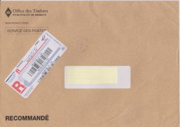 Monaco Registered Letter 2015 Recommandé - Barcode - Covers & Documents