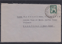 Sarre - Lettre De 1951 - Oblitération Völklingen - Céramique - Valeur 7,50 Euros - Brieven En Documenten