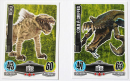 2 Carte STAR WARS Bête Colo à Griffes Nexu 158 163 Topps Force Attax 2012 - Star Wars