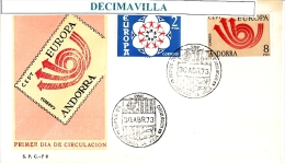 ANDORRA ESPAÑOLA, TEMA EUROPA - CEPT, EUROPE, FDC, SPD. 1973, 1975, 1977, 1978, 1979, 1980, 1981, 1982 - Otros & Sin Clasificación