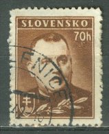 SLOVENSKO 1939: Mi 68 / YT 45, O - FREE SHIPPING ABOVE 10 EURO - Gebraucht