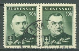 SLOVENSKO 1939: Mi 67 / YT 44, O - FREE SHIPPING ABOVE 10 EURO - Usados