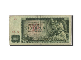 Billet, Tchécoslovaquie, 100 Korun, 1961, Undated, KM:91c, TB+ - Checoslovaquia