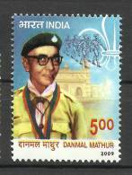 INDIA, 2009, Danmal Mathur, Chief Scout Of India, Scout, Scouts,  MNH,(**) - Unused Stamps