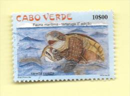 TIMBRES - STAMPS - CAPE VERDE / CAP VERT - 2002 - MARINE FAUNE - TURTLE - TIMBRE OBLITÉRÉ - Cap Vert