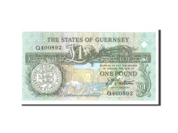 Billet, Guernsey, 1 Pound, 1991, Undated, KM:52b, NEUF - Guernesey