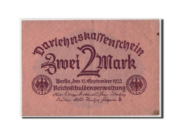 Billet, Allemagne, 2 Mark, 1922, 1922-09-15, KM:62, TB - Bestuur Voor Schulden