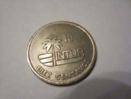 10 CENTAVOS INTUR INSTITUTO NACIONAL DE TURISMO 1989 CUBA - Kuba