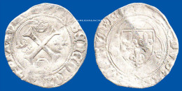 MONNAIE ROYALE ARGENT BLANC GUENAR DE CHARLES VI (1380-1422)  VOIR LE SCAN SVP - 1380-1422 Charles VI Le Fol