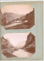 Ensemble De 4 Phot. De Salins Route De Moutiers à Brides, Route D´Aime à Moutiers (format 17cm X 12cm) - Bozel