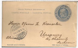 ARGENTINA ENTERO POSTAL A ALEMANIA 1905 - Postal Stationery