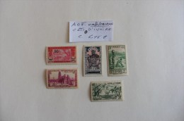 A.O.F ::5 Timbres Neufs /charnière - Neufs