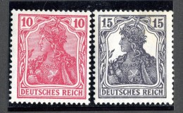 W2727  Empire   Michel #86,101** Kriegsfalschungen ( Cat. €24. ) - Unused Stamps