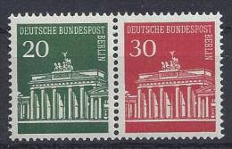 Germany (Berlin) 1966 Brandenburger Tor (**) Mi.W45 - Zusammendrucke