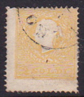 Italian States Lombardy Venetia 1858 2 Soldi Yellow Perf 14 Used - Lombardy-Venetia