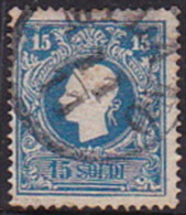 Italian States Lombardy Venetia 1858 15 Soldi Azur Used - Lombardo-Veneto