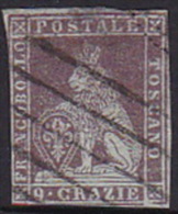 Italian States Tuscany 1851 9 Crazie Azur Used - Toskana