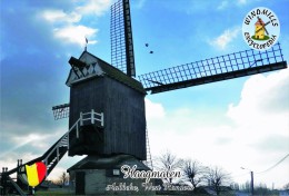 Carte Postale, Moulin A Vent, Windmills Encyclopedia, Belgium, Hoogmolen, Aalbeke (West Flanders) - Mulini A Vento