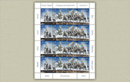 HUNGARY 1994 HISTORY Paintings Warriors BATTLES - Fine Sheet MNH - Nuevos