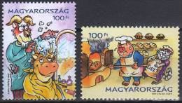 HUNGARY 2008 CULTURE Cartoon Paintings PHILA VILLAGE - Fine Set MNH - Unused Stamps