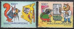 HUNGARY 2008 CULTURE Cartoon Paintings PHILA VILLAGE II - Fine Set MNH - Unused Stamps