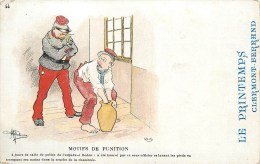 GUILLAUME - ILLUSTRATEUR - MILITARIA - "MOTIF DE PUNITION" N° 44 - CPA AVEC PUB. - Guillaume