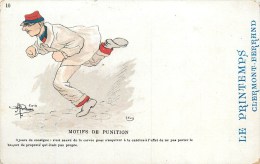 GUILLAUME - ILLUSTRATEUR - MILITARIA - "MOTIF DE PUNITION" N° 10 - CPA AVEC PUB. - Guillaume