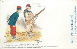 GUILLAUME - ILLUSTRATEUR - MILITARIA - "MOTIF DE PUNITION" N° 54 - CPA AVEC PUB. - Guillaume