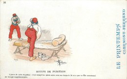 GUILLAUME - ILLUSTRATEUR - MILITARIA - "MOTIF DE PUNITION" N° 56 - CPA AVEC PUB. - Guillaume