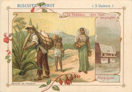 Biscuits Pernot -  LE TRAVAIL CHEZ TOUS LES PEUPLES - ** LE MEXIQUE ** - Voir 2 Scans - Pernot