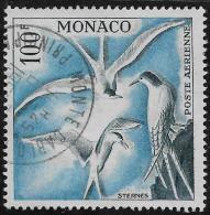 Monaco Poste Aérienne Oblitérér, No: 66, Coté 25 Euros, Y & T, OISEAUX DE MER, USED - Poste Aérienne
