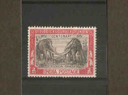 INDIA 1951 CENTENARY OF GEOLOGICAL SURVEY OF INDIA 2a SG 334 MOUNTED MINT Cat £5 - Ungebraucht