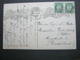 1914 ,  Kristiania , Maschinenstempel Auf Karte - Covers & Documents