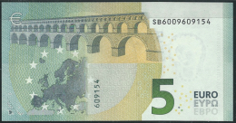 € 5 ITALY  SB S001 F5  DRAGHI  UNC - 5 Euro