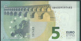 € 5 ITALY  SB S001 D5  DRAGHI  UNC - 5 Euro