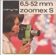 B1525 - Brochure CINEPRESA CARENA ZOOMEX 6,5-52 Mm  Anni '60 - Filmkameras - Filmprojektoren