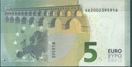 € 5 ITALY  SE S001 B2  DRAGHI  UNC - 5 Euro