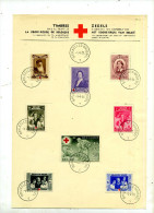 Belgique 1939 Feuillet Souvenir Croix-Rouge COB 496/503 - Kleinbögen