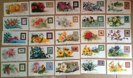 FLOWERS OF THE WORLD. FLEURS DU MONDE Lot 25 Documents Officiels Timbres Fleurs (lot2) - Sonstige & Ohne Zuordnung