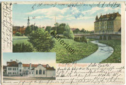 Erlangen - Essenbacher Brücke - Elektrizitätswerk - Gel. 1903 - Nachporto - Erlangen